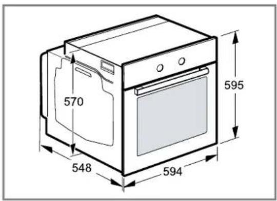 PITSOS PH33M40B3 - Διαστάσεις της συσκευής - 1