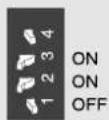 MINOLTA Dimâge Scan Dual I - SCSI ID Dip Switch Settings - 7