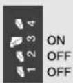 MINOLTA Dimâge Scan Dual I - SCSI ID Dip Switch Settings - 5