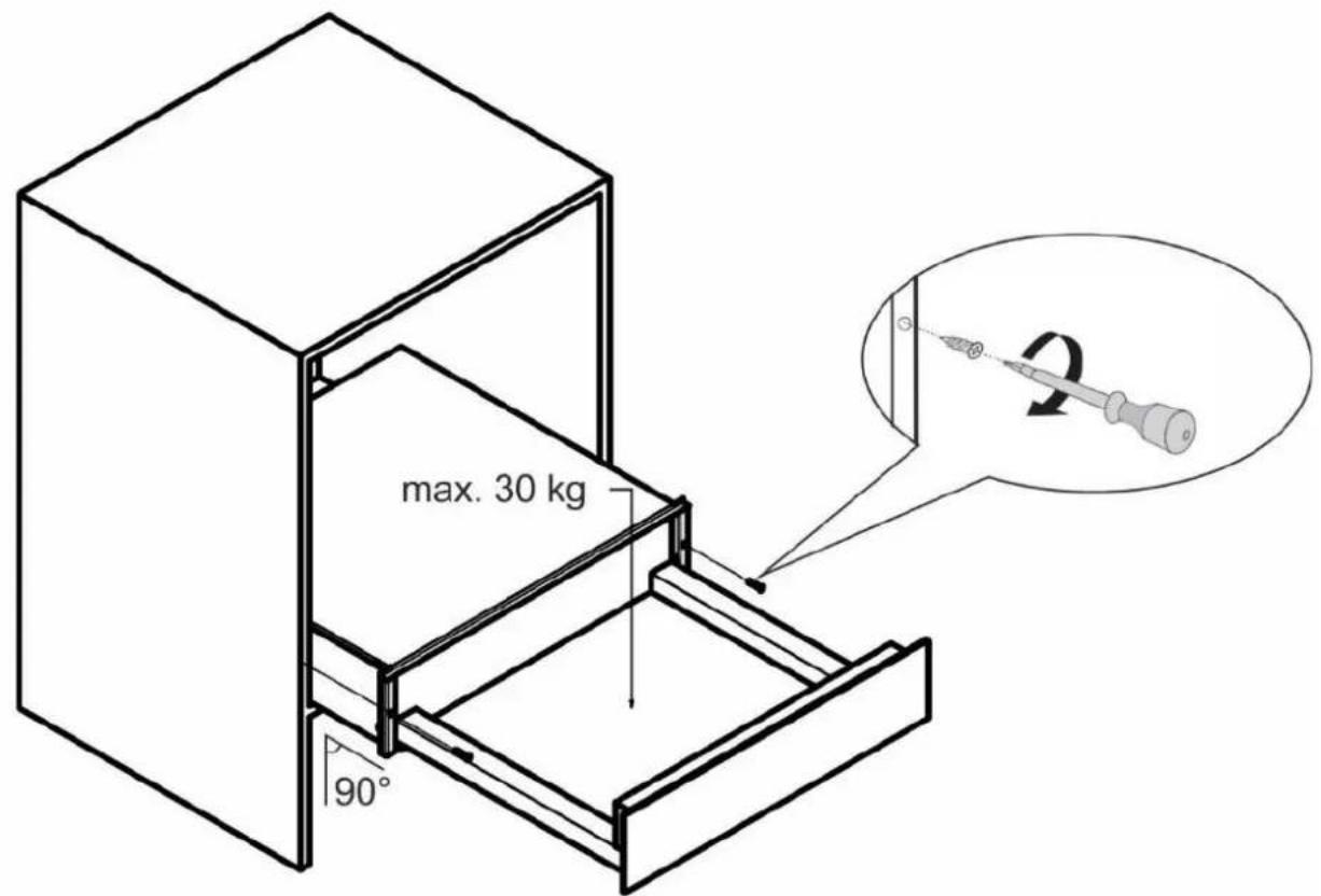 max. 30 kg 90°