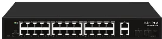 Front view of an Airline network switch device (no visible text or labels on the device body)