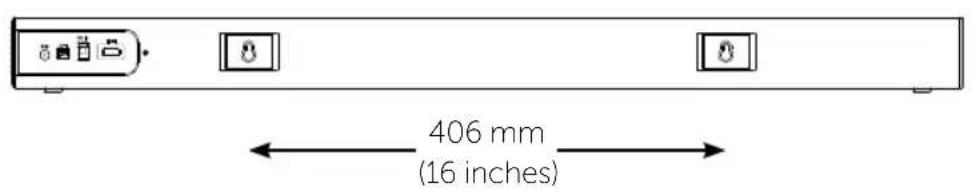 406 mm (16 inches)