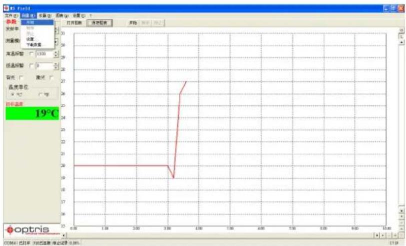PCE Instruments IR 1800 - 2) Starting the measurement - 1