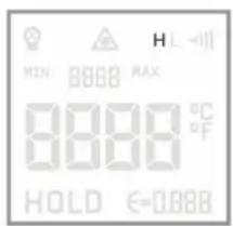 MIN 8888 MAX 8888 °C HOLD €=0.888