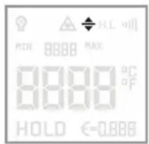 MIN 8888 MAX 8888 °C HOLD €=0.888
