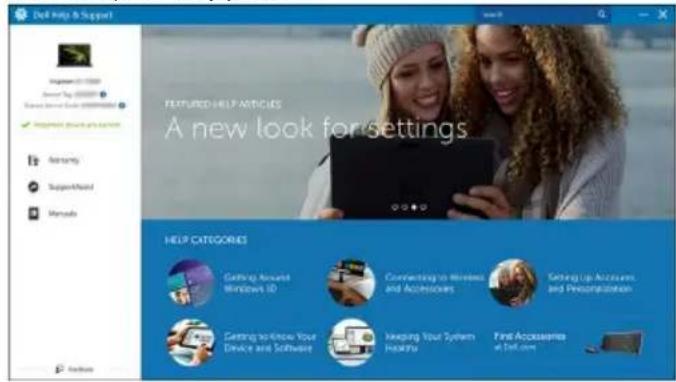 Dell Help & Support Google 01.0000 Smart Top: 0000000 Google Service: 0000000 ✓ Implement your help for settings Germany Support/Field Manuals HELP CATEGORIES Getting Amount Windows ID Connecting to Wireless and Accessories Setting Up Accounts and Presupploration Getting so knows Your Device and Software Keeping Your System Features First Accessories at Dell.com