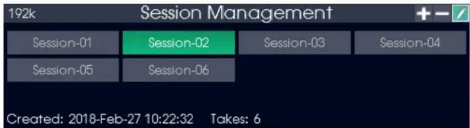 192k Session Management Session-01 Session-02 Session-03 Session-04 Session-05 Session-06 Created: 2018-Feb-27 10:22:32 Takes: 6