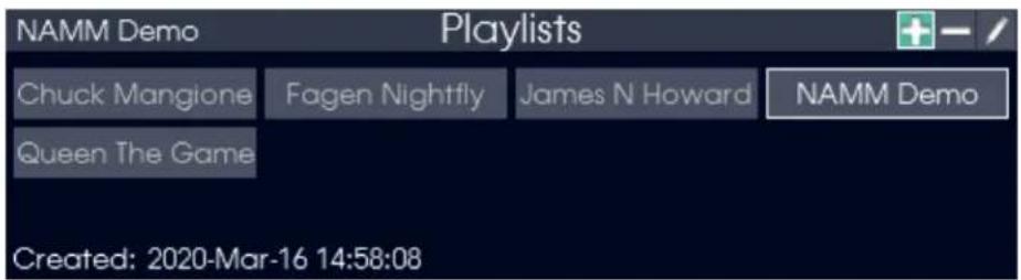 NAMM Demo Playlists Chuck Mangione Fagen Nightfly James N Howard NAMM Demo Queen The Game Created: 2020-Mar-16 14:58:08