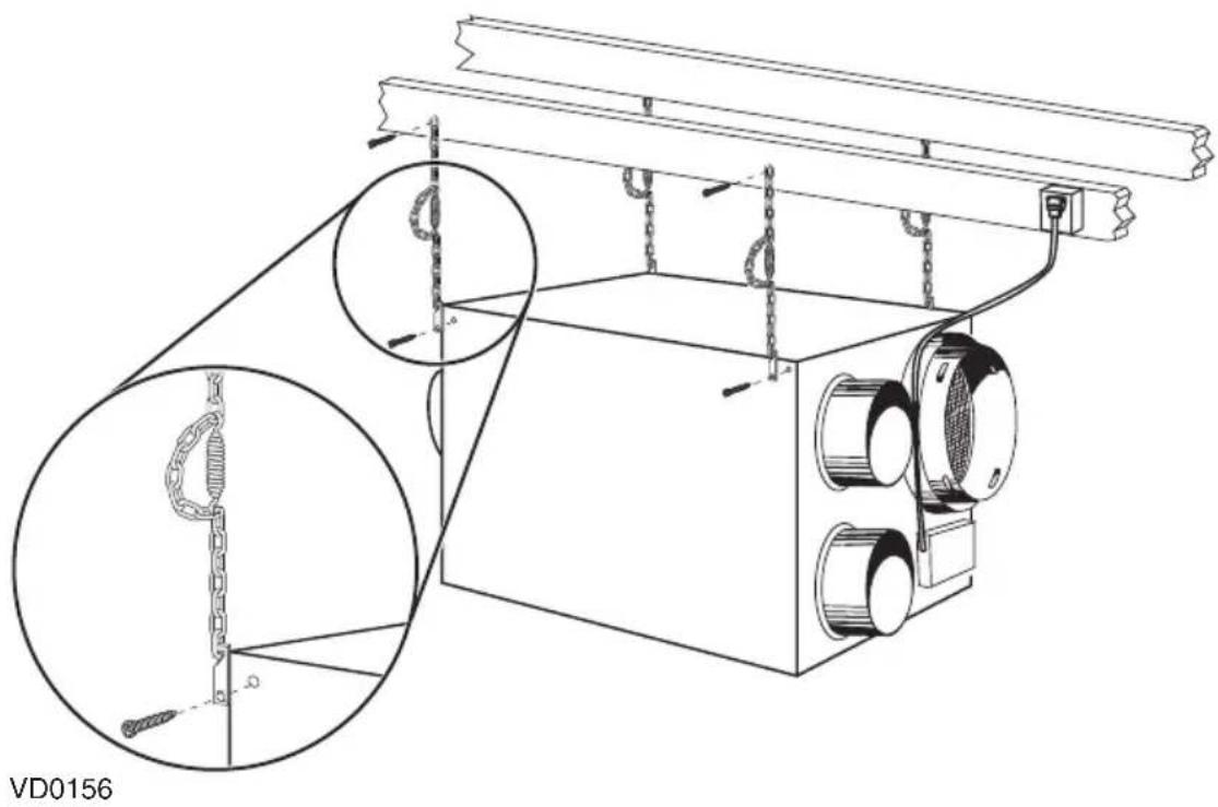BROAN AE60 - How to Hang the Unit - 1