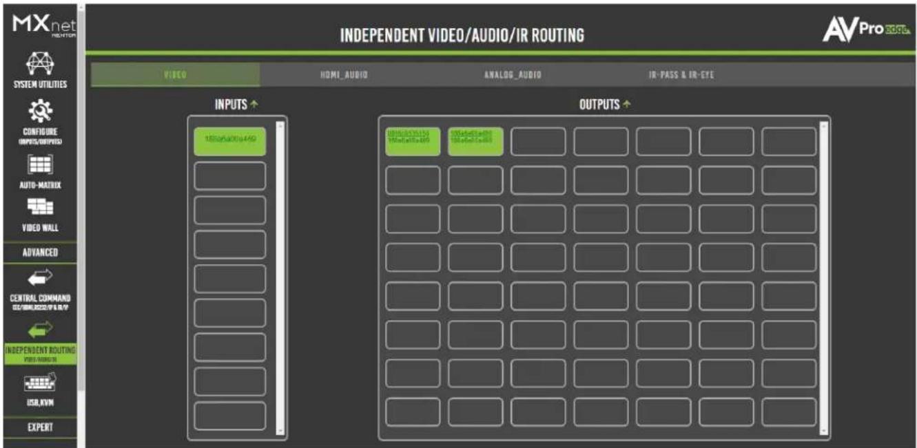 INDEPENDENT VIDEO/AUDIO/IR ROUTING AVPro 3DSG SYSTEM UTILITIES CONFIGURE INPUTS/OFFIC AUTO-MATRIX VIDEO WALL ADVANCED CENTRAL COMMAND DC/DISC/2020/PLR/P INDEPENDENT ROUTING POST/MUXIC USB/KVM EXPERT INDEPENDENT VIDEO/AUDIO/IR ROUTING INPUTS ↑ 1250x5x400x450 OUTPUTS ↑ 1250x5x400x450 1250x5x400x450 OUTPUTS ↑