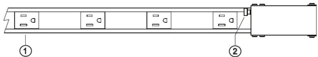 Technical diagram of a mechanical assembly with labeled components and numbered parts