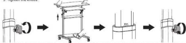 Mount-It! MI-7998 - To lift the desk - 1