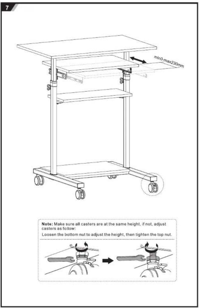 Mount-It! MI-7998 - Mobile Sit-Stand Workstation - 5
