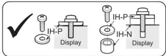 ✓ IH-P Display IH-P IH-N Display