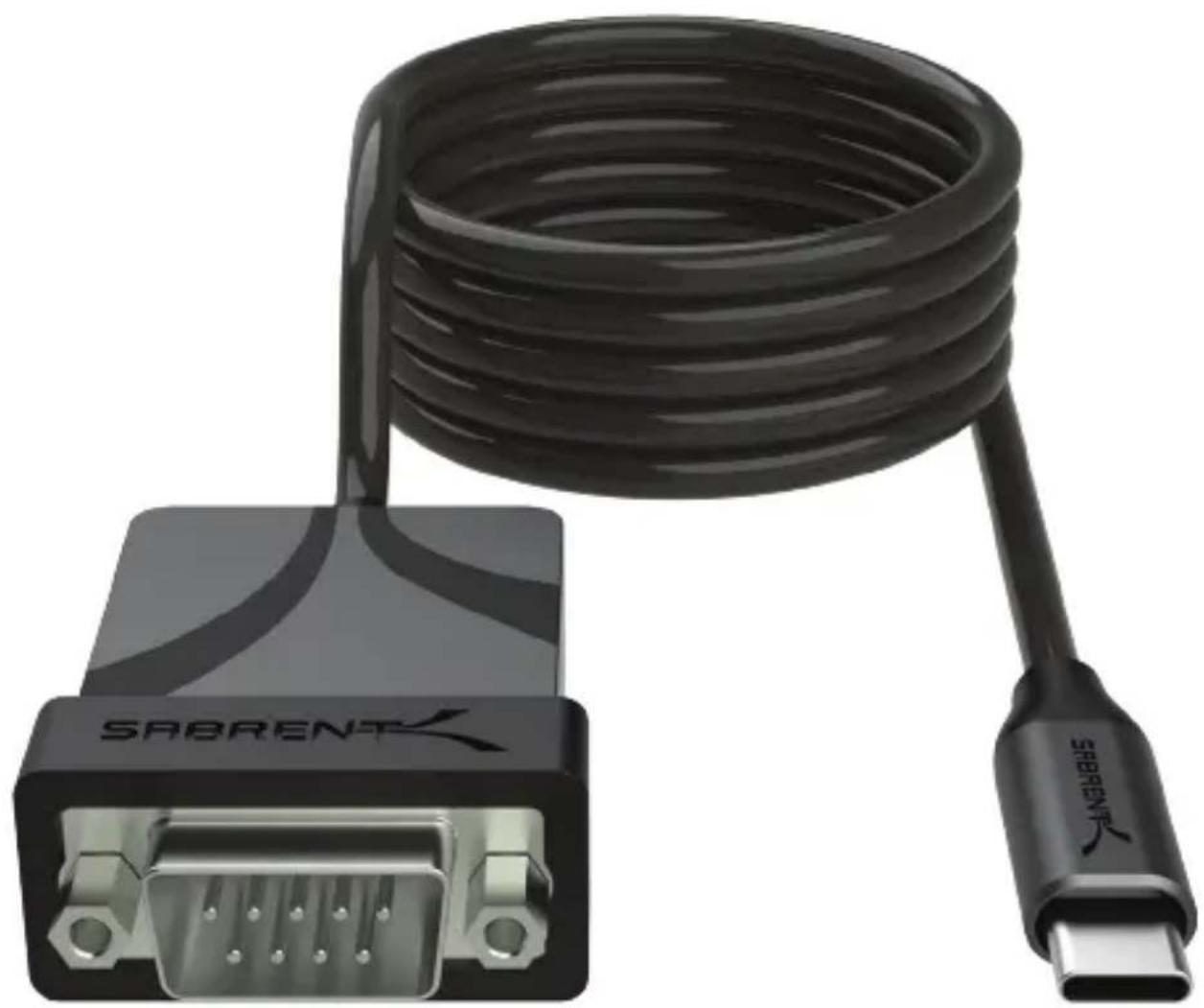Sabrent CB-D9C6 - USB TYPE-C TO SERIAL CABLE ADAPTER - 1