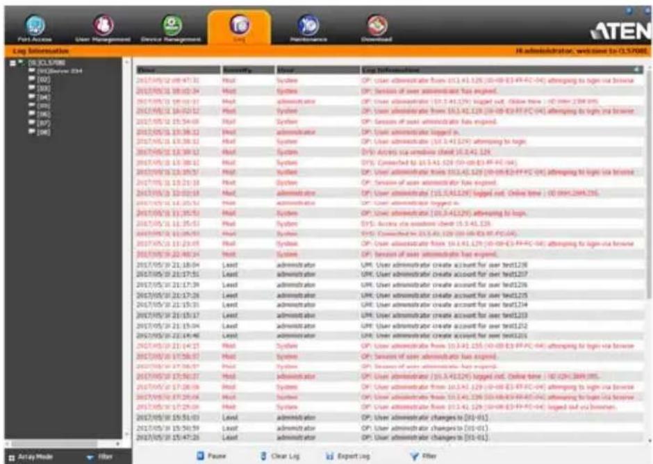 Log Information H: CULIFINE (01)Briw 234 (02) (03) (04) (05) (06) (07) (08) Data Log Information 2017/05/12 08:47:31 Host Systems OP: User administrator from (11.1.41.129) (10-08-E3-FF-PC-04) attempting to log via license 2017/05/12 10:03:04 Host Systems OP: Session of user administrator has expired. 2017/05/12 10:11:31 Host administration OP: User administrator (11.3.41.129) logged out, Online time - 10 min (2:00:00) 2017/05/12 10:20:52 Host Systems OP: User administrator from (11.3.42.129) (10-08-E3-FF-PC-04) attempting to log via license 2017/05/12 10:34:08 Host Systems OP: Session of user administrator has expired. 2017/05/12 10:38:32 Host administration OP: User administrator logged in. 2017/05/12 10:38:32 Host Systems OP: User administrator (10.3.41.129) attempting to logx 2017/05/12 10:38:32 Host Systems DYS Access via availability (filed 16.3.41.129) DYS Connected to (16.3.41.129) (50-08-E3-FF-PC-04) DYS Account via access under (16.3.41.129) DYS Connected to (16.3.41.129) (50-08-E3-FF-PC-04) DYS Account via access under (16.3.41.129) DYS Account via access under (16.3.41.129) DYS Account via access under (16.3.41.129) DYS Account via access under (16.3.41.129) DYS Account via access under (16.3.41.129) DYS Account via access under (16.3.41.129) DYS Account by www.cuihui.com DYS Account by www.cuihui.com DYS Account by www.cuihui.com DYS Account by www.cuihui.com DYS Account by www.cuihui.com DYS Account by www.cuihui.com DYS Account by www.cuihui.com DYS Account by www.cuihui.com DYS Account by www.cuihui.com DYS Account by www.cuihui.com COSA User administrator (10.3.41.129) logged out, Online time - 10 min (2:00:00) User administrator logged in. User administrator (10.3.41.129) attempting to logx. User administrator (10.3.41.129) being tested by logx. User administrator (10.3.41.129) being tested by logx. User administrator (10.3.41.129) being tested by logx. User administrator (10.3.41.129) being tested by logx. User administrator (10.3.41.129) being tested by logx. User administrator (10.3.41.159) User administrator (user filed 2, 3, 4, 5, 6, 7, 8, 9, 10, 11, 12, 13, 14, 15, 16, 17, 18, 19, 20, 21, 22, 23, 24, 25, 26, 27, 28, 29, 30, 31, 32, 33, 34, 35, 36, 37, 38, 39, 40, 41, 42, 43, 44, 45, 46, 47, 48, 49, 50, 51, 52, 53, 54, 55, 56, 57, 58, 59, 60, 61, 62, 63, 64, 65, 66, 67, 68, 69, 70, 71, 72, 73, 74, 75, 76, 77, 78, 79, 80, 81, 82, 83, 84, 85, 86, 87, 88, 89, 90, 91, 92, COSA User administrator (user filed 2, 3, 4, 5, 6, 7, 8, 9, 10, 11, 12, 13) using the name of user administrator has expired. User administrator (user filed 2, 3, 4, 5, 6, 7, 8, 9, 10) using the name of user administrator has expired. User administrator (user filed 2, 3, 4, 5, 6, 7, 8, 9) using the name of user administrator has expired. User administrator (user filed 2, 3, 4, 5, 6, 7, 8) using the name of user administrator has expired. User administrator (user filed 2, 3, 4, 5, 6) using the name of user administrator has expired. User administrator (user filed 2, 3, 4, 5) using the name of user administrator has expired. User administrator (user filed 2, 3, 4) using the name of user administrator has expired. User administrator (user filed 2) using the name of user administrator has expired. User administrator (user filed 2) using the name of user administrator has expired. User administrator (user filed 2) using the name of user administrator has expired. User administrator (user filed 2) using the name of user administrator has expired. User administrator (user filed 2) using the name of user administrator has expired. User administrator (user filed 2) using the name of user administrator has expired. ArrayMode Filter Faster Clear Log Exporting Filter