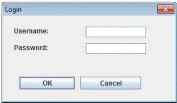 Login Username: Password: OK Cancel