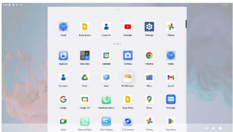 Clock Keep Notes Contacts YouTube Settings Photos All rights Applics Labupaten Calendar Camera Chrome Clock Contacts Drive Get Fire Manager Play Google Google TV Manual/Direct Keep Notes Maps Photoshop Mail Memory/Clean Multi Display ITLA Services Photos Play Store