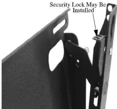 Security Lock May Be Installed
