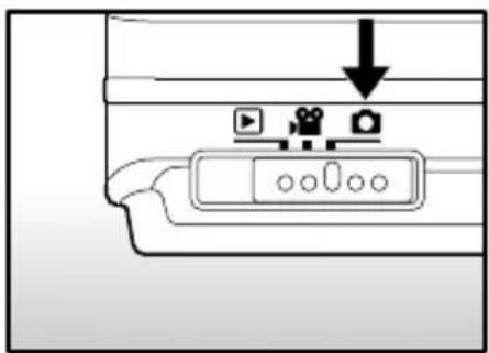 Diagram showing a device control panel with icons for play, video, and camera, and an arrow pointing downward.