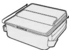 SHARP PG-D2710X - Place the accessories in the front pocket of the storage case. - 1