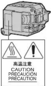 SHARP XG-C455W - Caution concerning the lamp unit - 1