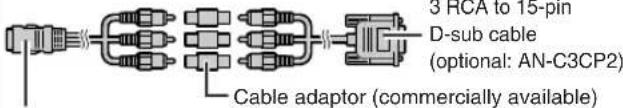 SHARP XG-C455W - Samples of Cables for Connection - 19