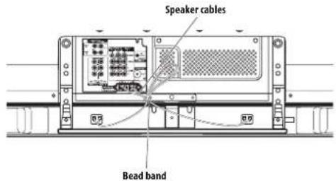 PIONEER PDP-427XG - Ordenación de los cables de altavoz (PDP-507XG solamente) - 1
