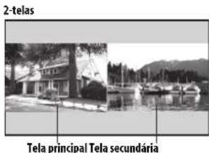 2-telas Tela principal Tela secundária