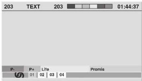 203 TEXT 203 01:44:37 P- P+ Life Promis 01 02 03 04