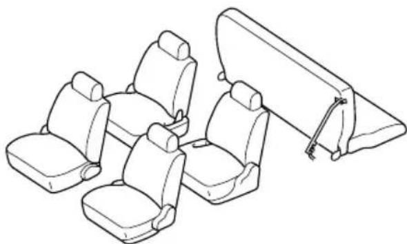 MAZDA MVP (2003) - Seat Arrangements - 8