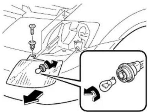 Diagram showing car seatbelt adjustment mechanism with labeled parts and directional arrows
