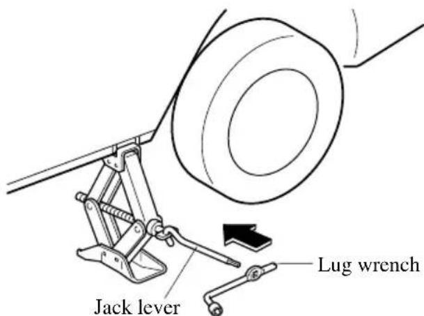 Jack lever Lug wrench