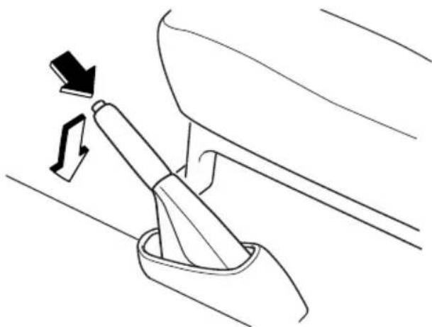 MAZDA MVP (2003) - Releasing the parking brake - 1