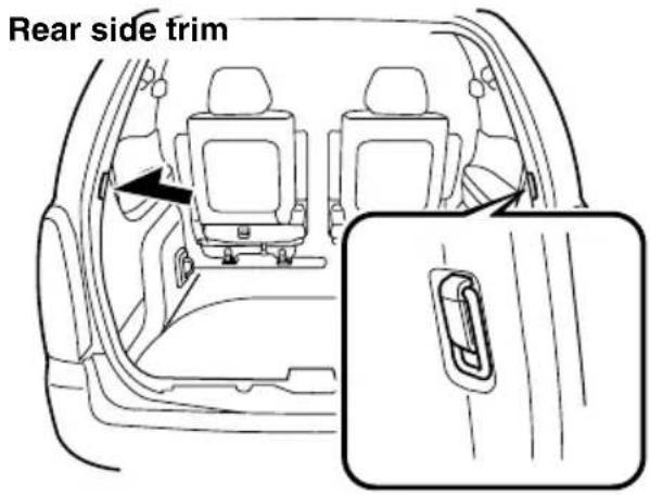 Rear side trim