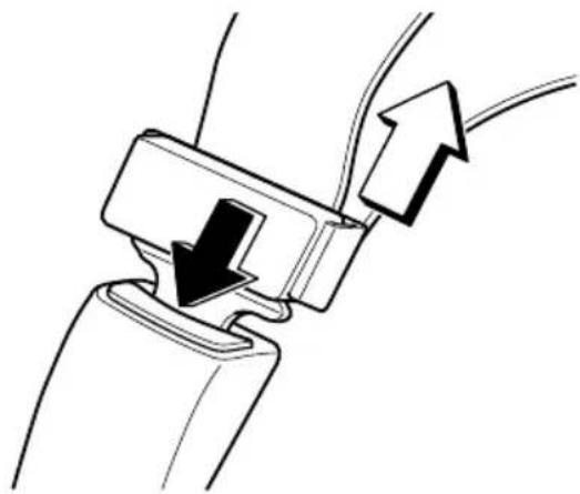 MAZDA MVP (2003) - ▼ Unfastening the Seat Belt - 1