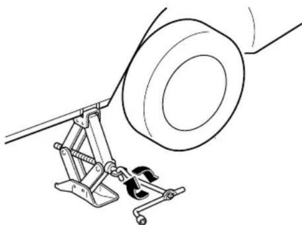 MAZDA MVP (2003) - Placing Objects Under the Jack: - 2