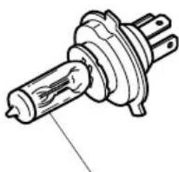 MAZDA MVP (2003) - Handling Halogen Bulbs: - 1