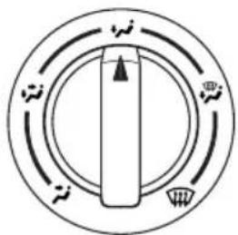 MAZDA MVP (2003) - Mode selector dial - 1