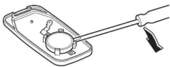 MAZDA MVP (2003) - Replacing the transmitter battery - 2