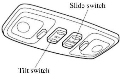 Slide switch Tilt switch