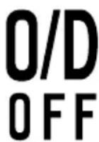 MAZDA MVP (2003) - O/D OFF indicator light - 1