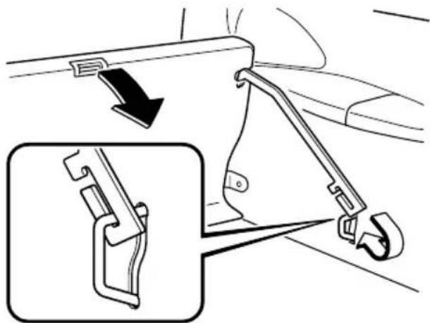 MAZDA MVP (2003) - To put the third-row seat in the rear facing position: - 4