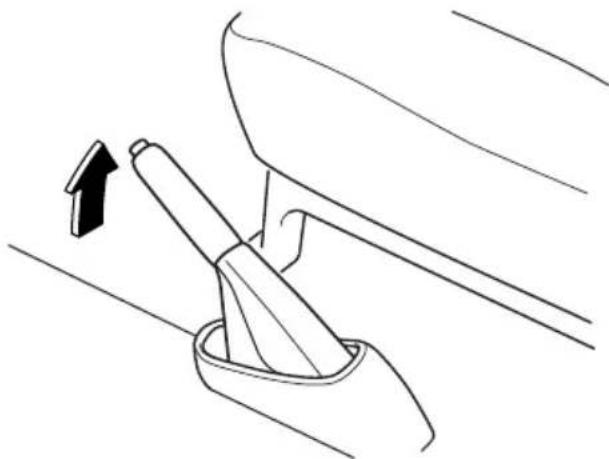 MAZDA MVP (2003) - Setting the parking brake - 1