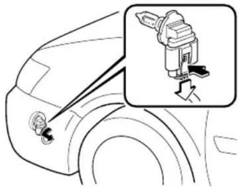MAZDA MVP (2003) - ▼ Replacing a Bulb (Front) - 3