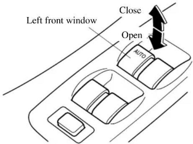 Left front window Close Open AUTO
