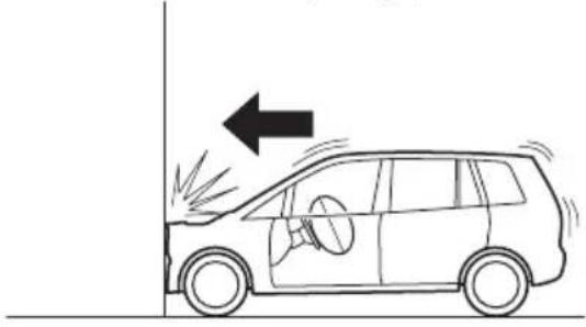 MAZDA MVP (2003) - Front air bag activation - 1