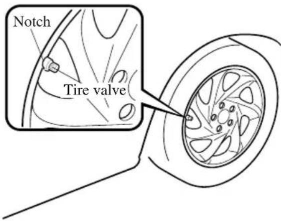 Notch Tire valve