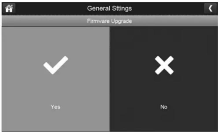 General Settings Firmware Upgrade ✓ Yes ✗ No