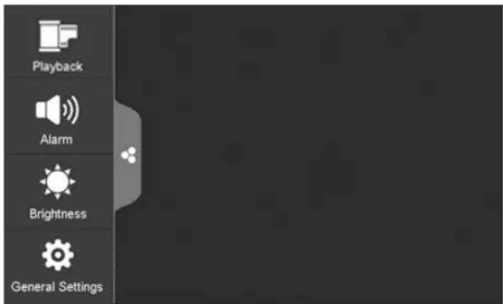 Playback Alarm Brightness General Settings
